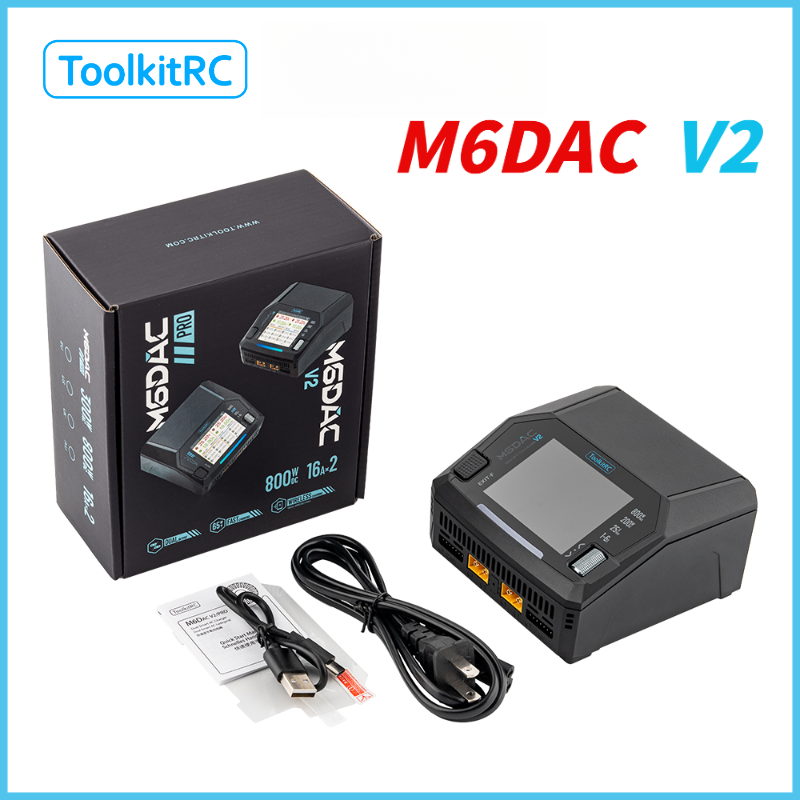 Drone Racing Charger - ToolkitRC M6DAC V2 RC Araba 7.4v