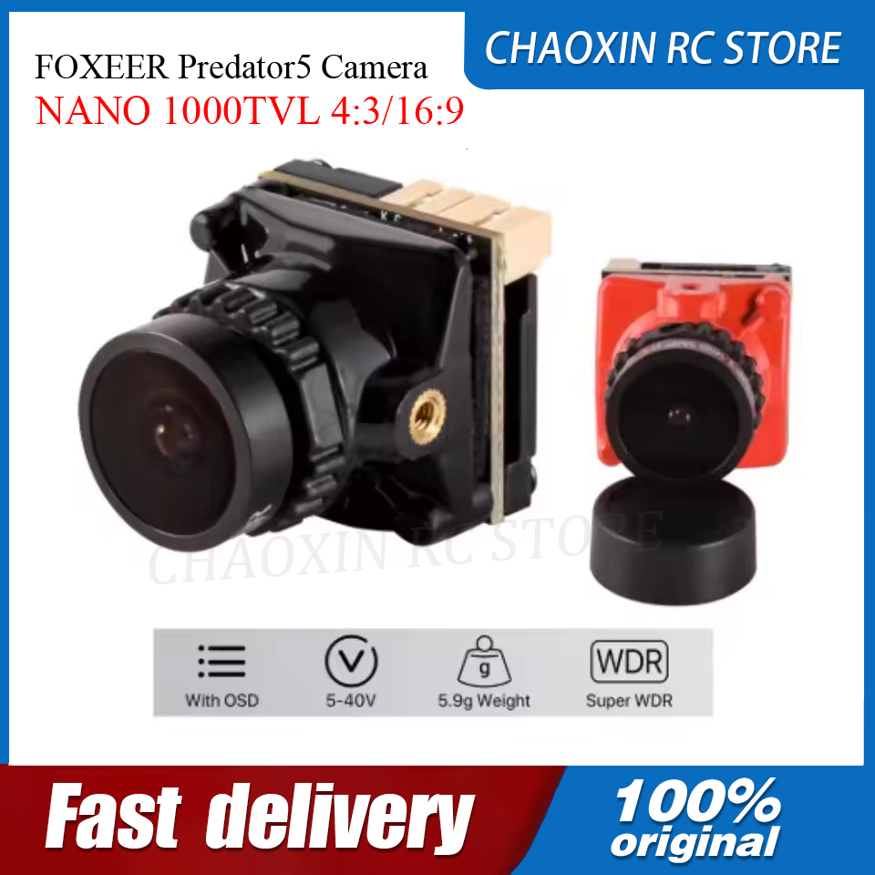 Drone Racing Battery - FOXEER Predator5 Kamera NANO 1000TVL 4:3/16:9