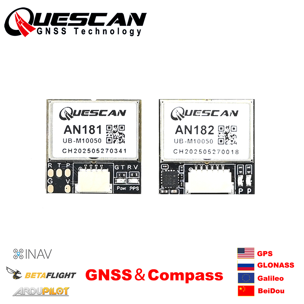 Drone Racing Flight Controller - QUESCAN 18mm M10 GPS GNSS Modülü,