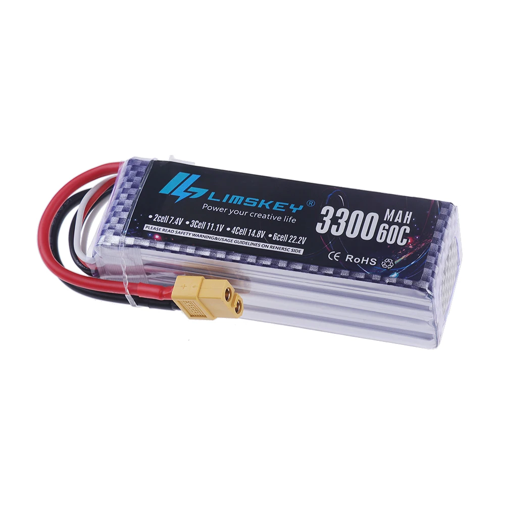 4S LiPo Pil 14.8V 3300mAh 60C/ - Drone Racing Battery incelemesi ve fiyatı