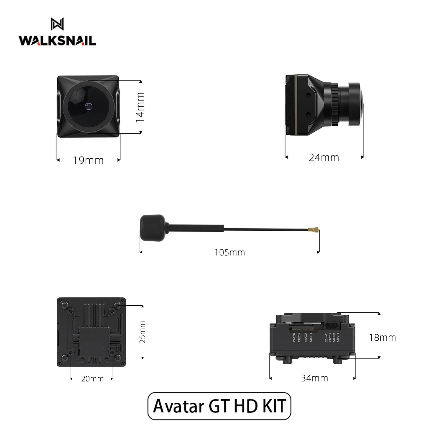 Walksnail Avatar GT HD KIT 2W  - Drone Racing Vtx incelemesi ve fiyatı