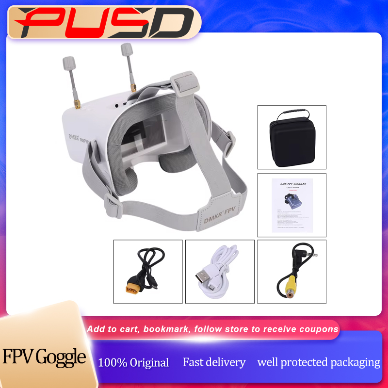 Orijinal 008D PRO Beyaz FPV Gö - Drone Racing Goggles incelemesi ve fiyatı