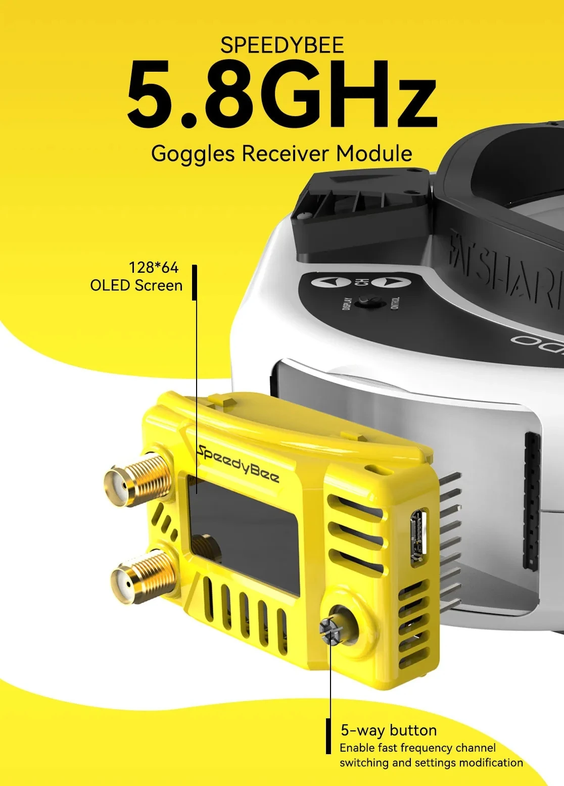 SpeedyBee FPV Gözlük Modülü 5. - Drone Racing Gate incelemesi ve fiyatı