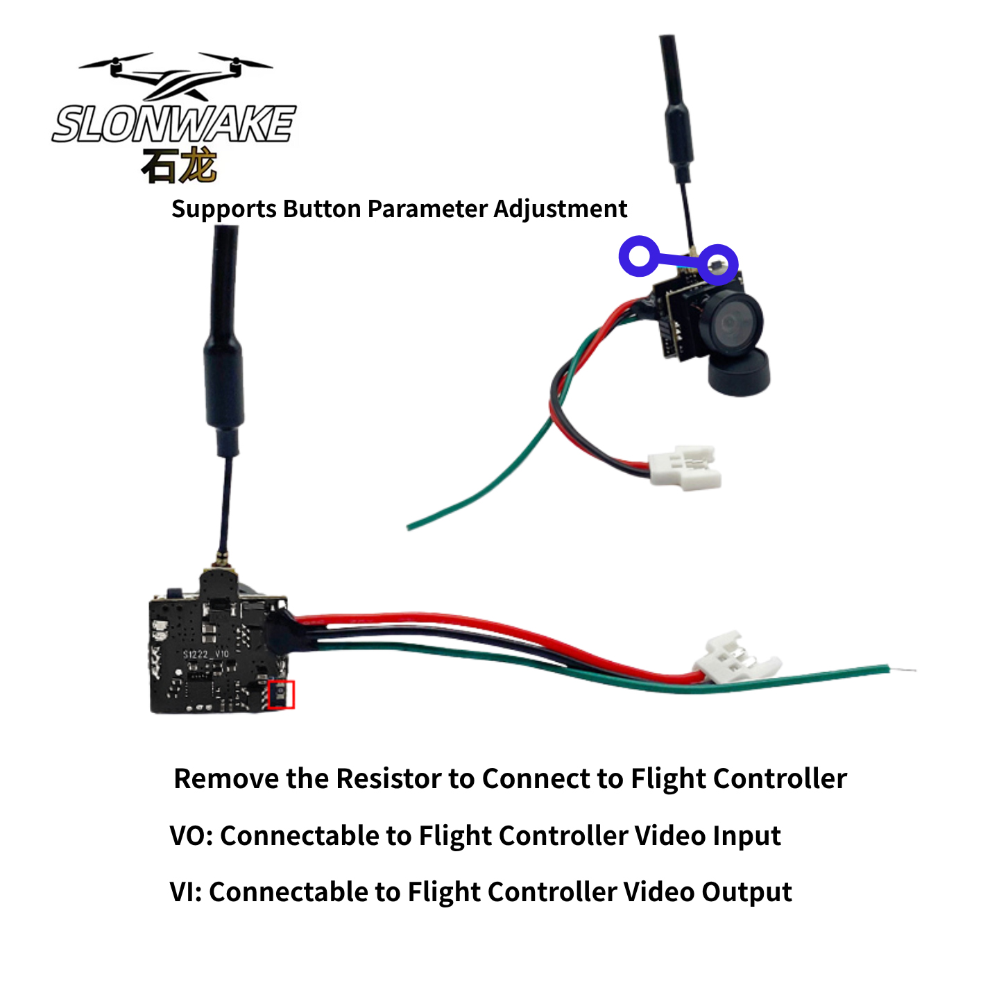 SLONWAKE 5.8G Analog Video İle - Drone Racing Camera incelemesi ve fiyatı