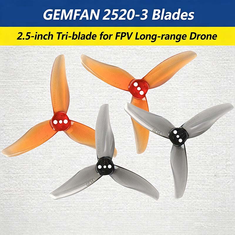 Gemfan Hurricane 2520-3 2.5 in - Drone Racing Propeller incelemesi ve fiyatı