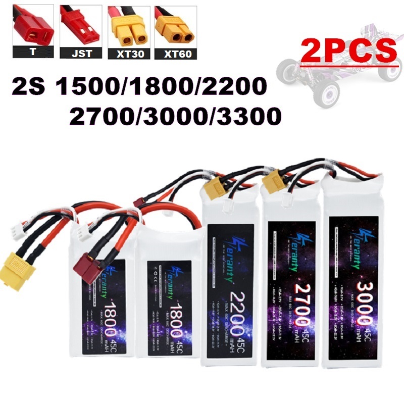 2 adet 7.4V Lipo 2S pil 1500ma - Drone Racing Battery incelemesi ve fiyatı