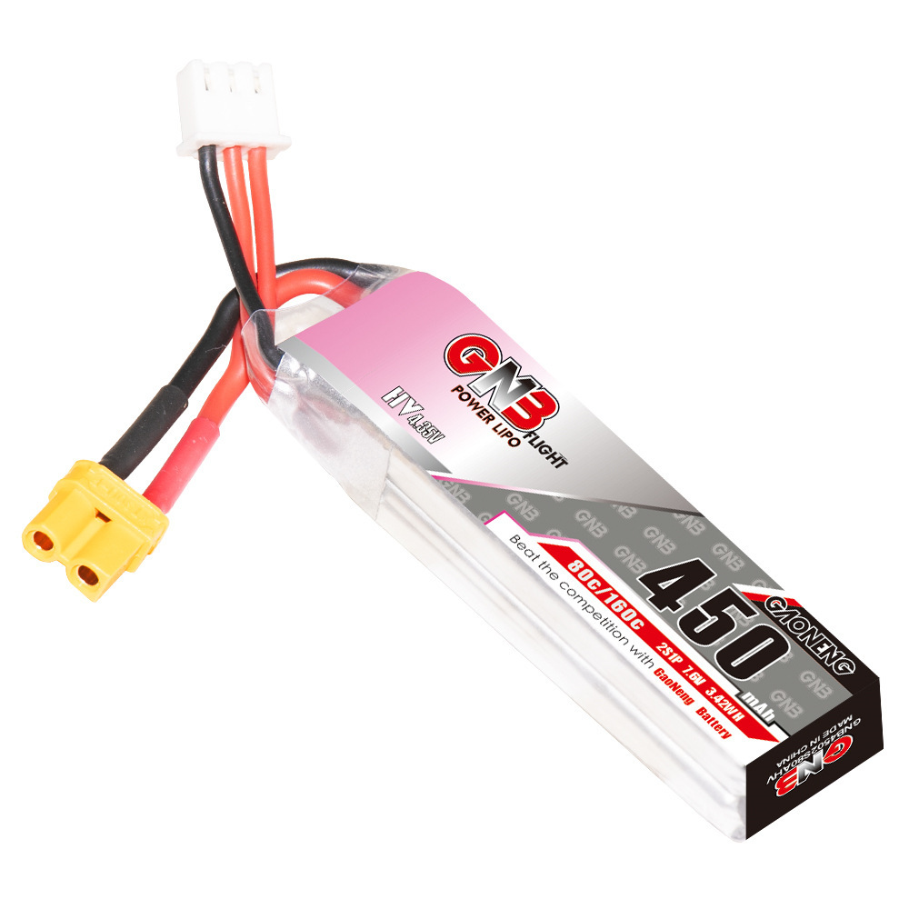 GNB LiPo Pil HV 2S 7.6V 450mAh - Drone Racing Battery incelemesi ve fiyatı