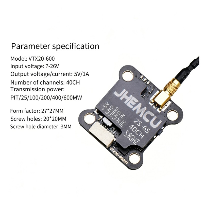 【TODAY-BUY】~@ JHEMCU VTX20-600 - Drone Racing Charger incelemesi ve fiyatı